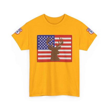 American Flag Deer Hunting USA T-Shirt