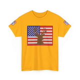 American Flag Deer Hunting USA T-Shirt
