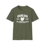 Ohio The Buckeye State T-Shirt — Retro State Outline Tee
