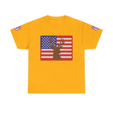 American Flag Deer Hunting USA T-Shirt