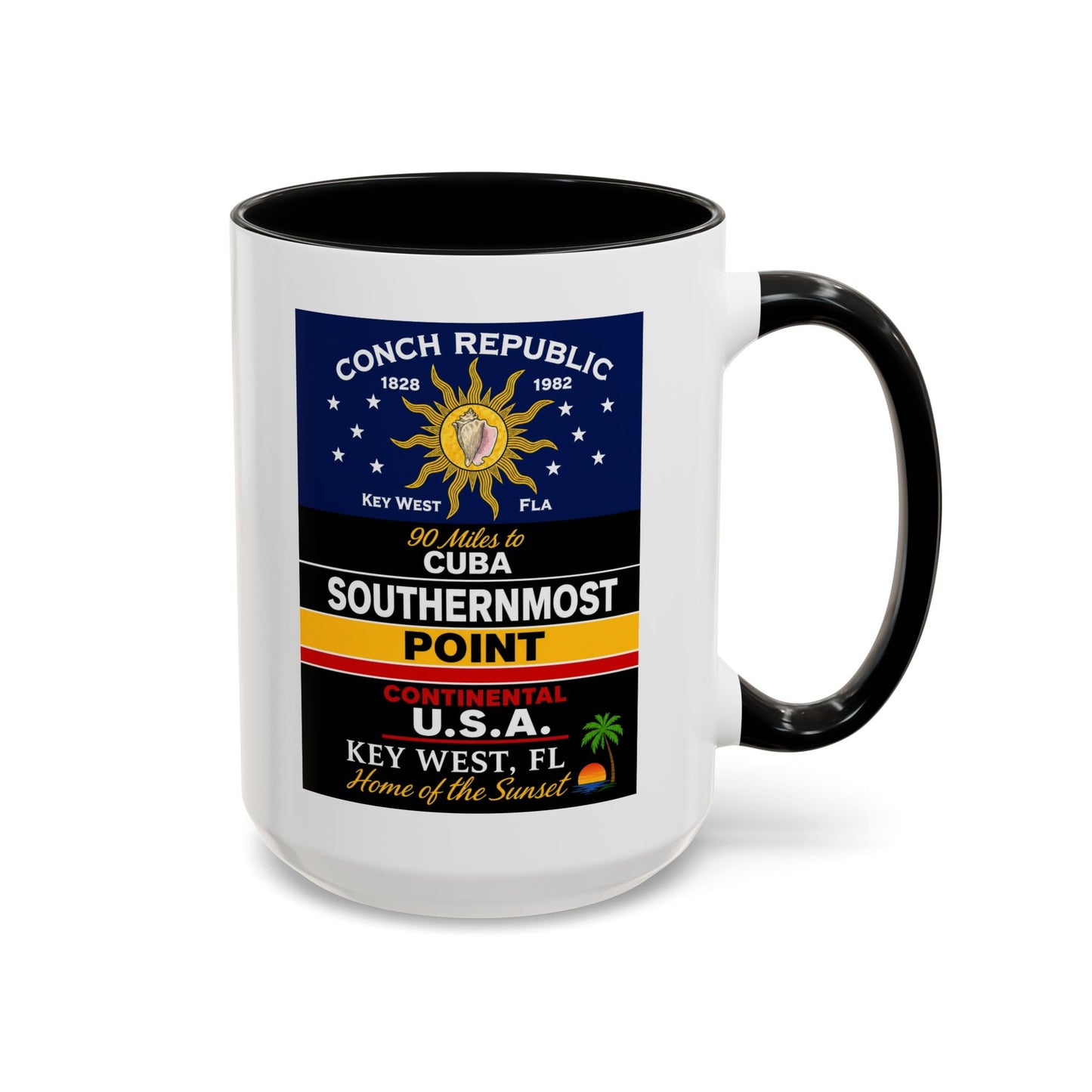 Southernmost Point Key West Coffee Mug — Conch Republic Souvenir Accent Mug