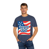 America 250 w/ USA Flag Watercolor America T‑Shirt