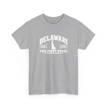 Delaware The First State T-Shirt — State Outline College Graphic Tee