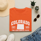 Colorado Centennial State T-Shirt — EST. 1876 Retro College Tee