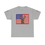 American Flag Deer Hunting USA T-Shirt