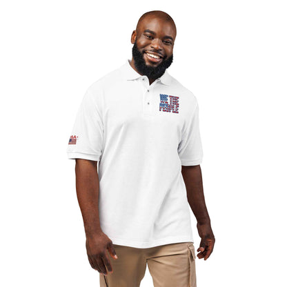 We The People Embroidered Polo