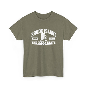 Rhode Island The Ocean State T‑Shirt — Vintage State Pride Tee