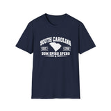 South Carolina State T-Shirt - Dum Spiro Spero Vintage Map Tee