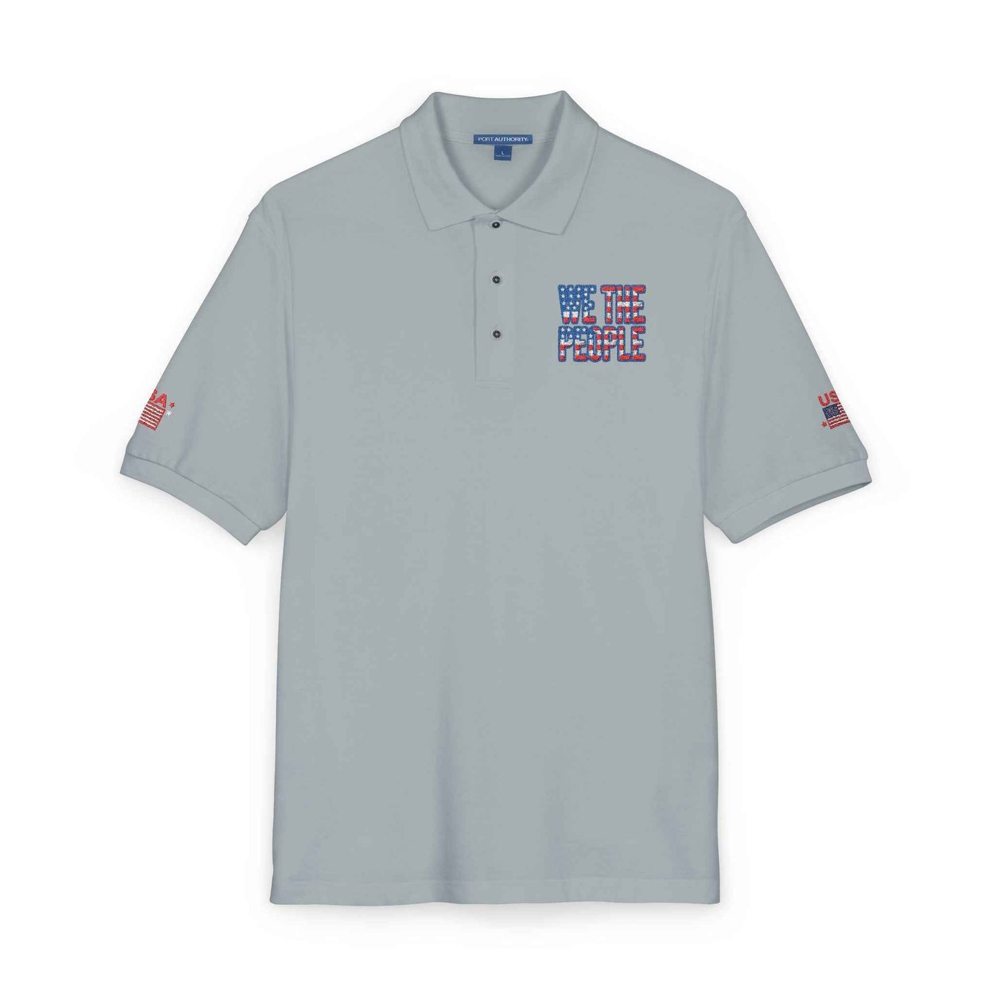 We The People Embroidered Polo