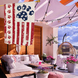 4th of July Flag 28 x 40 Double Sided, Patriotic Large Outdoor Flag for Garden Yard and House, Dog Stars and Stripes Memorial Day Independence Day Flag for Outside