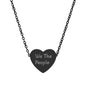 Engraved We The People Heart Necklace — Patriotic Stainless / Silver Pendant