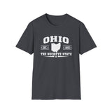 Ohio The Buckeye State T-Shirt — Retro State Outline Tee