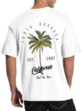 Santa Barbara California Palm Tree Tee Surf T-Shirt