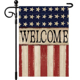 Artscope Patriotic Star Stripes 4th of July Garden Flag 12x18 Inch Double Sided for Outside, Memorial Day Independence Day Garden Flag for Holiday Yard Outdoor Decoration