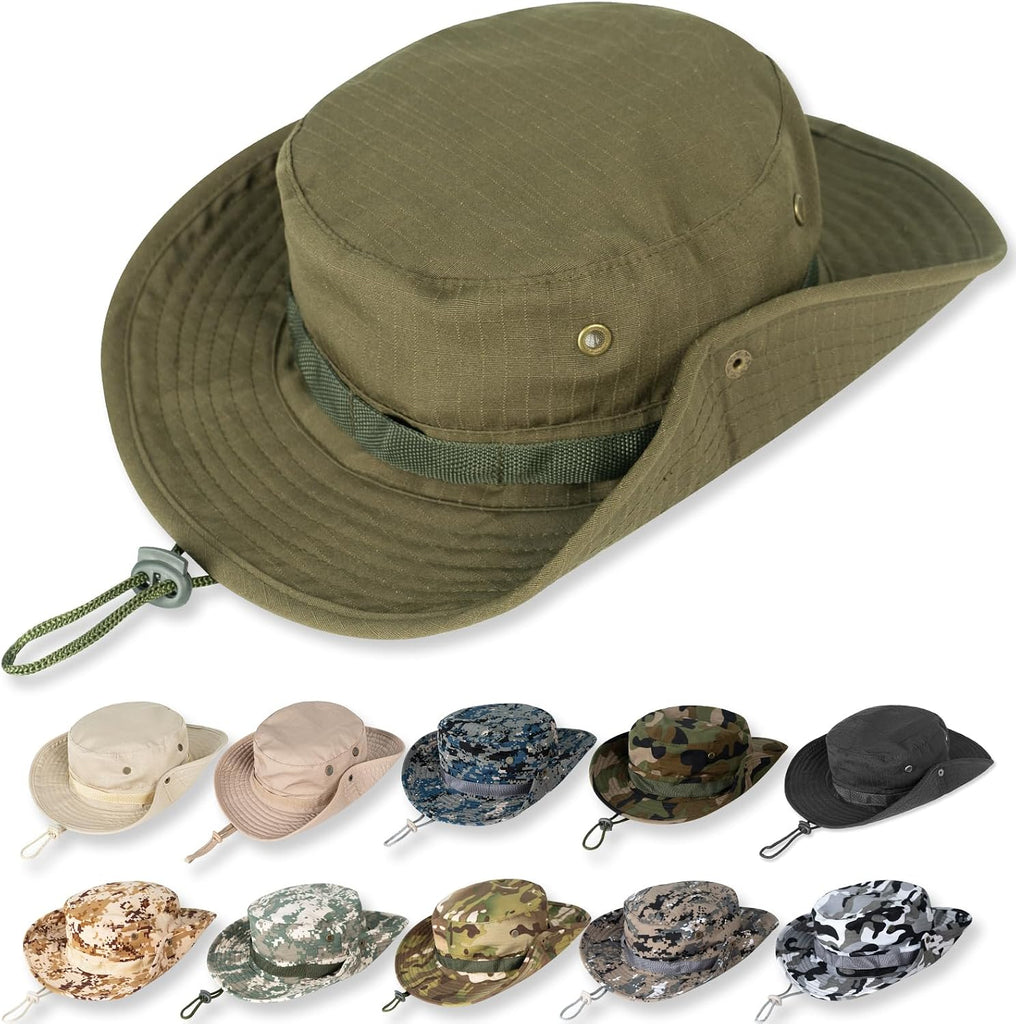 Sun Hats for Men Women Bucket Hat UPF 50+ Boonie Fishing Safari Hat