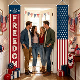 Fourth of July Decorations American Flag Banners Independence Day Memorial Day Decor Patriotic Decorations Indoor and Outdoor Hanging - Red White Blue American Flag
