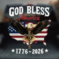 God Bless America 1776-2026 Car Window Decal