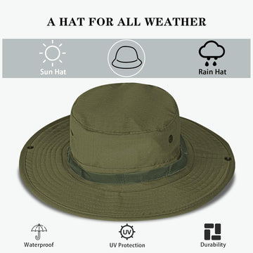 Sun Hats for Men Women Bucket Hat UPF 50+ Boonie Fishing Safari Hat