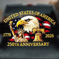 United States of America 1776-2026 250th Anniversary Car Window Decal