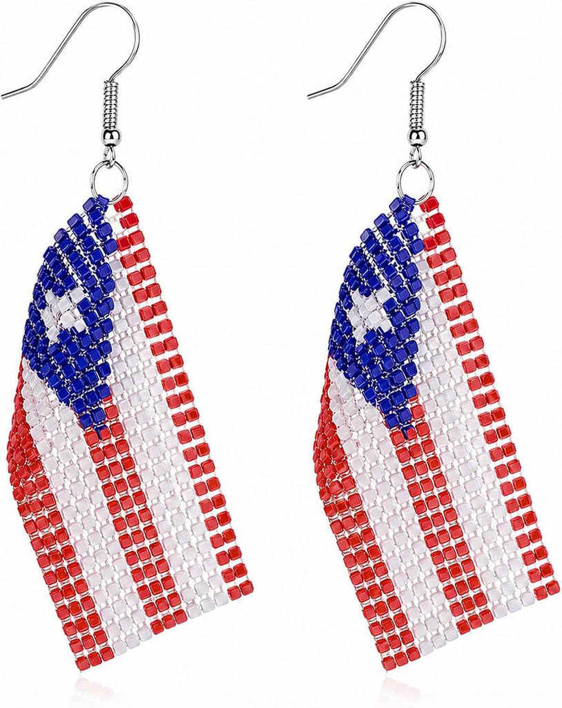 Puerto Rico Flag Earrings