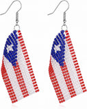 Puerto Rico Flag Earrings
