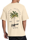 Santa Barbara California Palm Tree Tee Surf T-Shirt