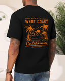 Aiyino Mens West Coast T-Shirt California Palm Tree Summer Graphic Tee | Perfect for Surf Sand Ideal for Beach Days, Road Trips or Casual Wear.