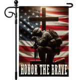 Artscope Patriotic Star Stripes 4th of July Garden Flag 12x18 Inch Double Sided for Outside, Memorial Day Independence Day Garden Flag for Holiday Yard Outdoor Decoration