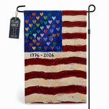 God Bless America Gnome Garden Flag (Santa Claus)
