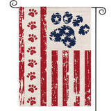 4th of July Flag 28 x 40 Double Sided, Patriotic Large Outdoor Flag for Garden Yard and House, Dog Stars and Stripes Memorial Day Independence Day Flag for Outside