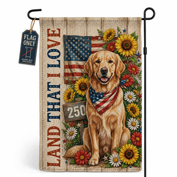 God Bless America Gnome Garden Flag (Santa Claus)