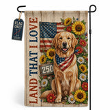 God Bless America Gnome Garden Flag (Santa Claus)