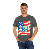America 250 w/ USA Flag Watercolor America T‑Shirt