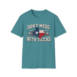 Don't Mess With Texas T-Shirt — Vintage Texas Flag Graphic