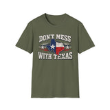 Don't Mess With Texas T-Shirt — Vintage Texas Flag Graphic