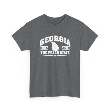 Georgia 'The Peach State' T-Shirt — Vintage State Map Tee