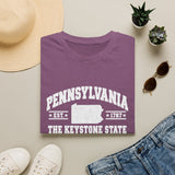 Pennsylvania Keystone State T-Shirt — Vintage State Map Tee