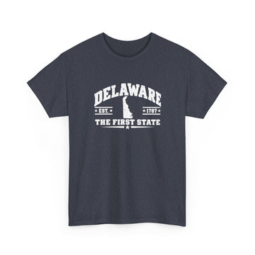 Delaware The First State T-Shirt — State Outline College Graphic Tee