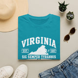Virginia State T-Shirt — 'Sic Semper Tyrannis' Vintage Tee