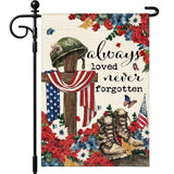 Artscope Patriotic Star Stripes 4th of July Garden Flag 12x18 Inch Double Sided for Outside, Memorial Day Independence Day Garden Flag for Holiday Yard Outdoor Decoration
