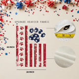 4th of July Flag 28 x 40 Double Sided, Patriotic Large Outdoor Flag for Garden Yard and House, Dog Stars and Stripes Memorial Day Independence Day Flag for Outside