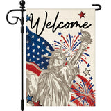 Artscope Patriotic Star Stripes 4th of July Garden Flag 12x18 Inch Double Sided for Outside, Memorial Day Independence Day Garden Flag for Holiday Yard Outdoor Decoration