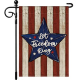 Artscope Patriotic Star Stripes 4th of July Garden Flag 12x18 Inch Double Sided for Outside, Memorial Day Independence Day Garden Flag for Holiday Yard Outdoor Decoration