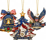 Christmas Decorations-250 Anniversary USA Merchandise 3PCS