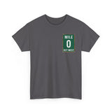 Key West Mile 0 T-Shirt — Vintage Road Sign Tee