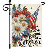 Artscope Patriotic Star Stripes 4th of July Garden Flag 12x18 Inch Double Sided for Outside, Memorial Day Independence Day Garden Flag for Holiday Yard Outdoor Decoration