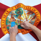 State of Florida Flag 3x5 Foot Fade proof Double Stitched  Brass Grommets