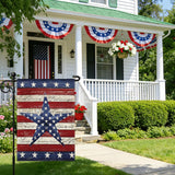 Artscope Patriotic Star Stripes 4th of July Garden Flag 12x18 Inch Double Sided for Outside, Memorial Day Independence Day Garden Flag for Holiday Yard Outdoor Decoration