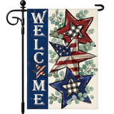 Artscope Patriotic Star Stripes 4th of July Garden Flag 12x18 Inch Double Sided for Outside, Memorial Day Independence Day Garden Flag for Holiday Yard Outdoor Decoration