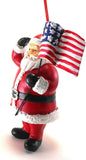 Patriotic Santa Ornament 3-1/2 IN. x 2-3/4 IN. x 1 IN.